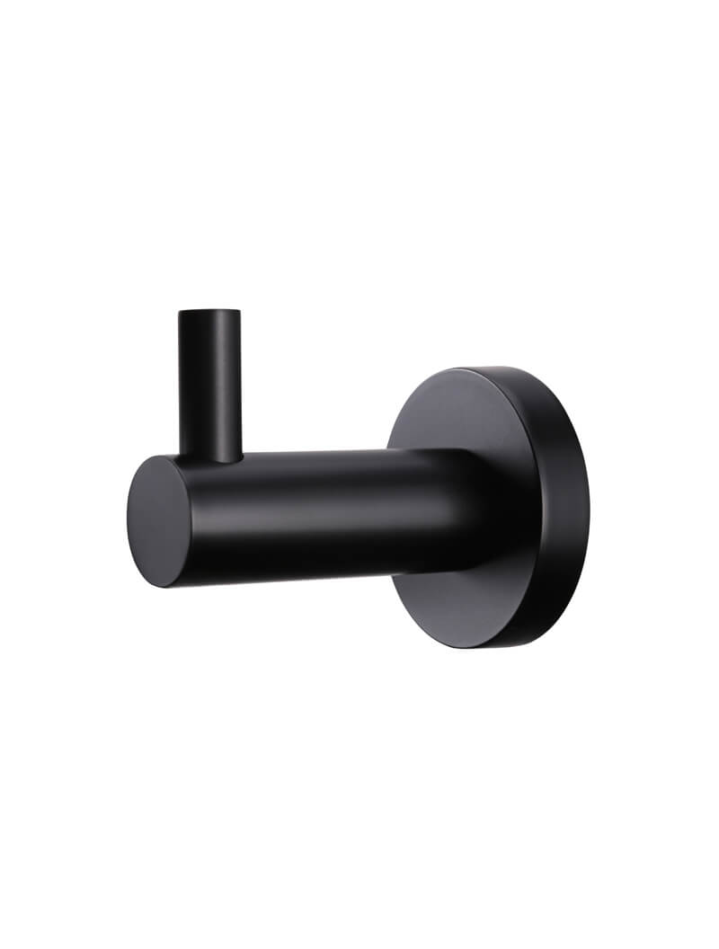 Round Robe Hook - Matte Black
