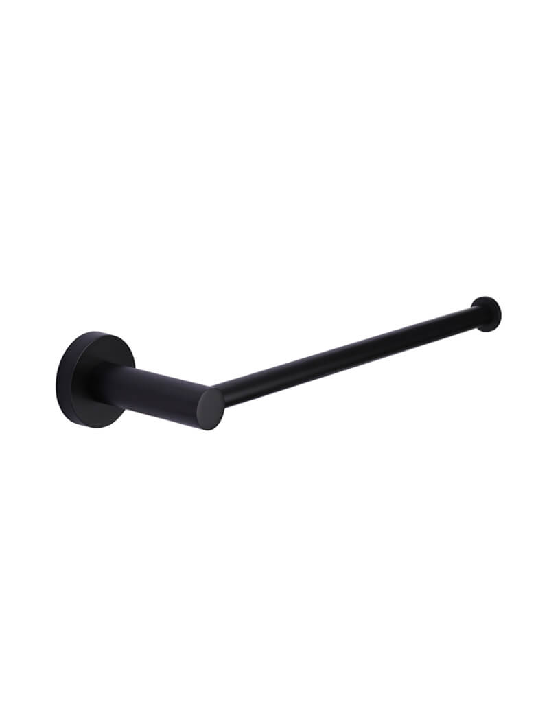 Round Guest Towel Rail - Matte Black