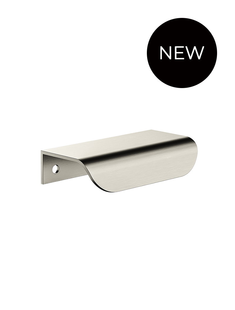 Öppen T-Pull Cabinet Handle Edge-Pull 75mm Cabinet Handle (Brushed) - PVD Brushed Nickel
