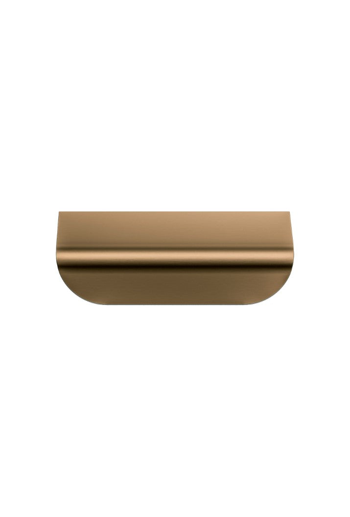 Öppen T-Pull Cabinet Handle Edge-Pull 75mm Cabinet Handle (Brushed) - Lustre Bronze