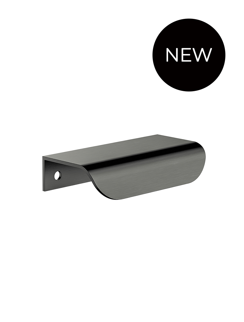 Öppen T-Pull Cabinet Handle Edge-Pull 75mm Cabinet Handle (Brushed) - Shadow Gunmetal