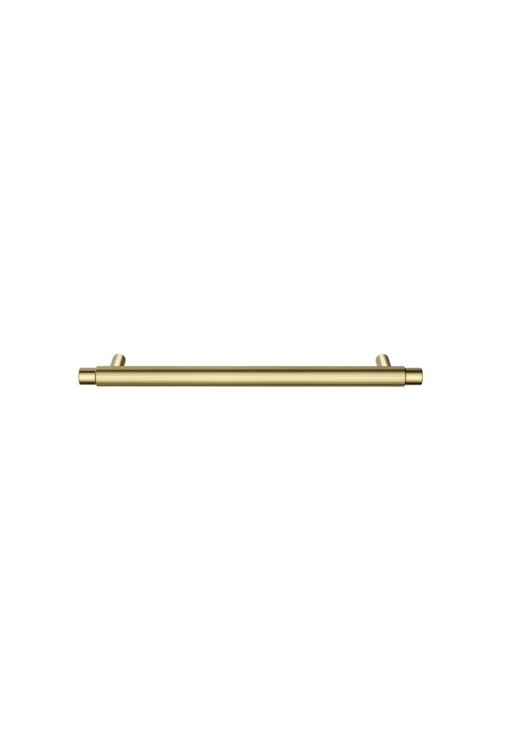 Öppen Round Pull 200mm Cabinet Handle (Linear Knurled) - PVD Tiger Bronze