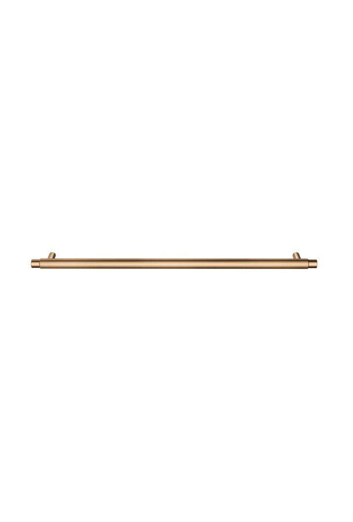 Öppen Round Pull 328mm Cabinet Handle (Linear Knurled) - Lustre Bronze