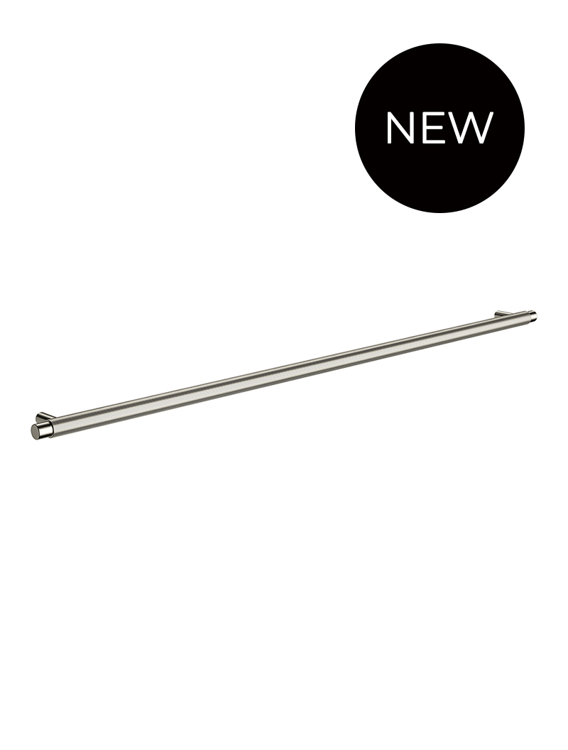 Öppen Round Pull 520mm Cabinet Handle (Linear Knurled) - PVD Brushed Nickel