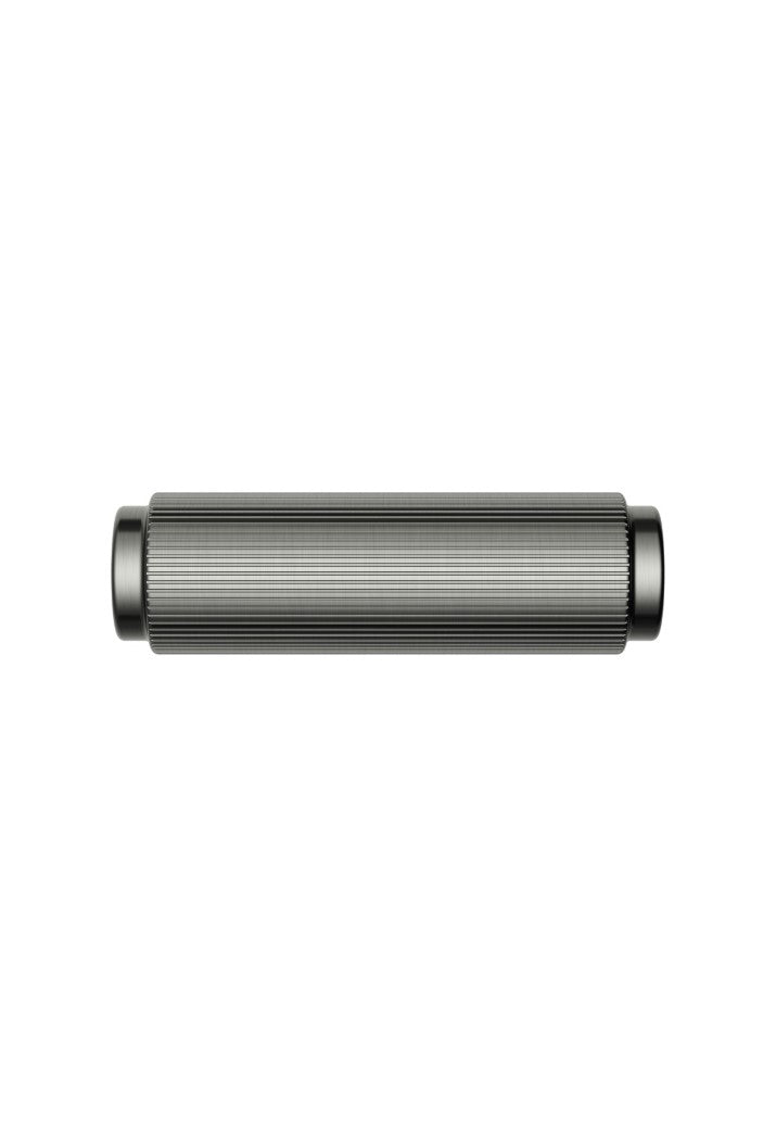 Öppen T-Pull Cabinet Handle (Linear Knurled) - Shadow Gunmetal