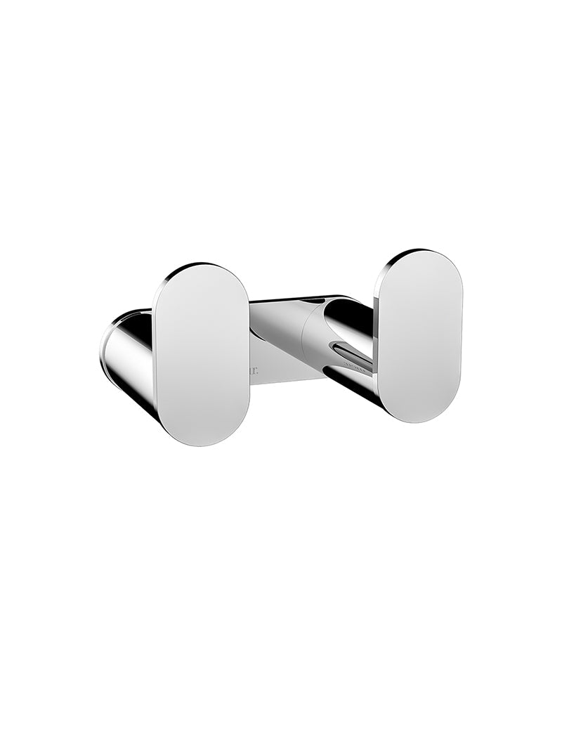 Curvaé Double Robe Hook - Polished Chrome