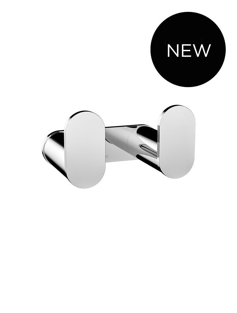 Curvaé Double Robe Hook - Polished Chrome