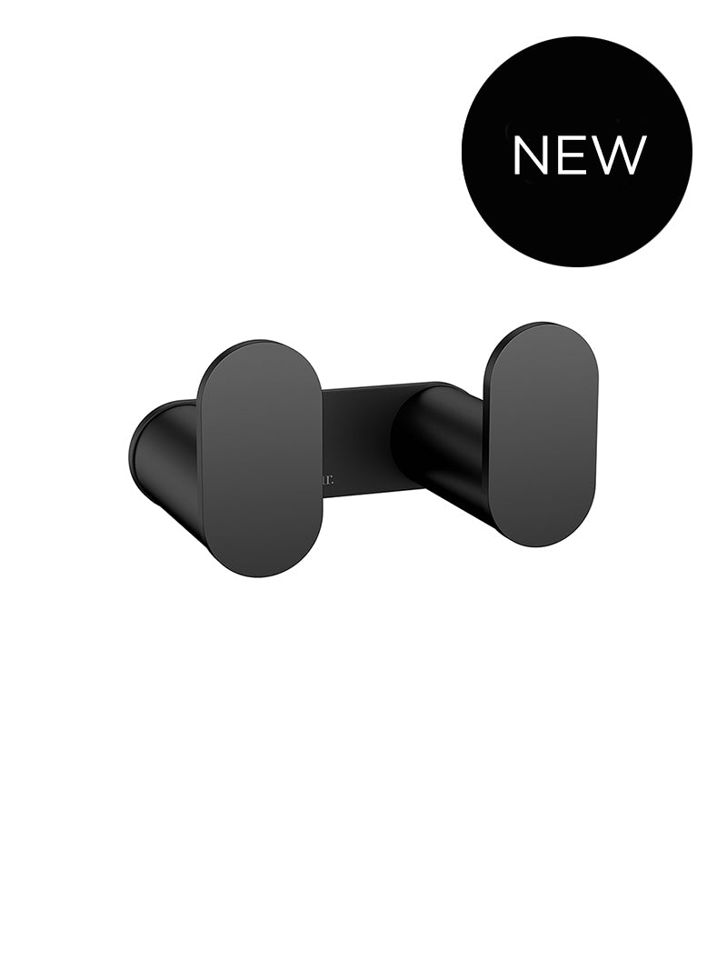 Curvaé Double Robe Hook - Matte Black