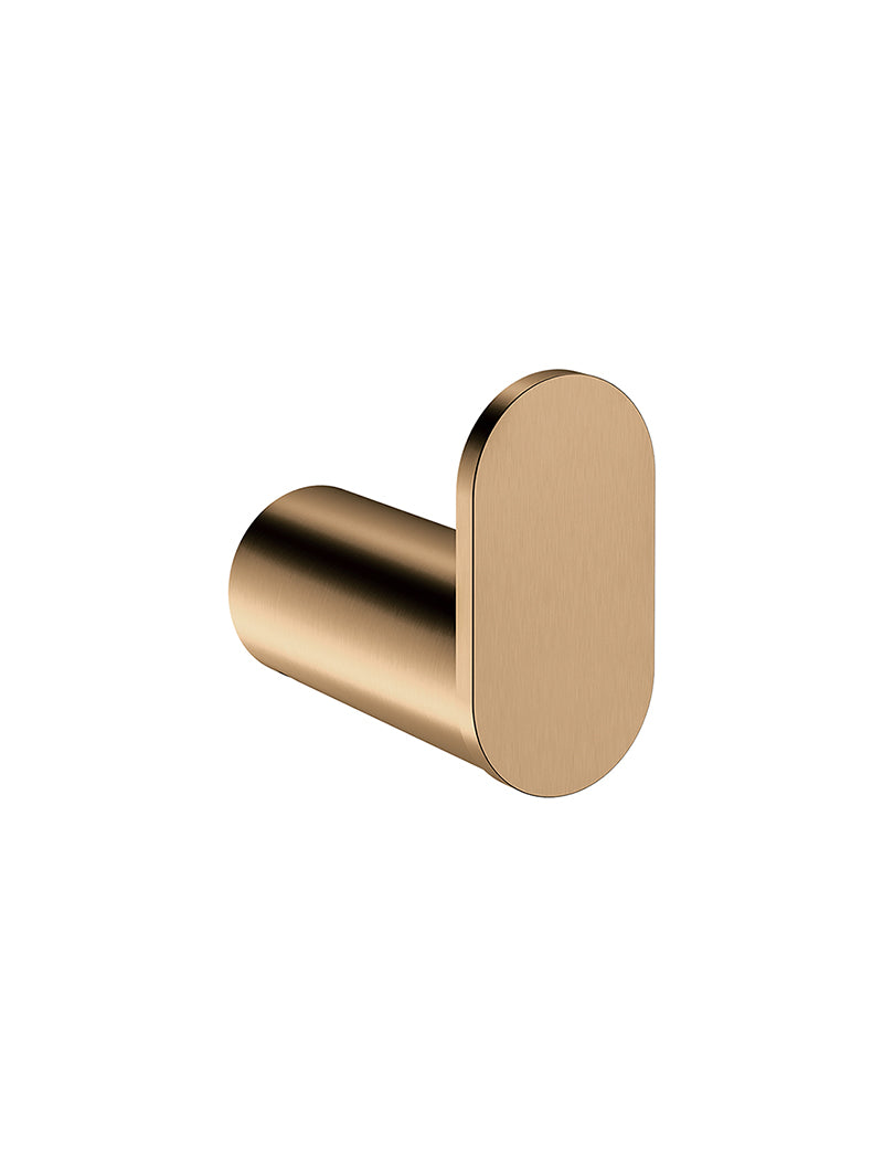 Curvaé Single Robe Hook - Lustre Bronze