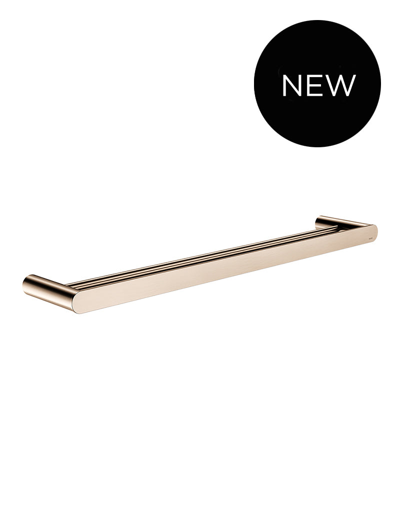 Curvaé Double Towel Rail 600mm - Champagne