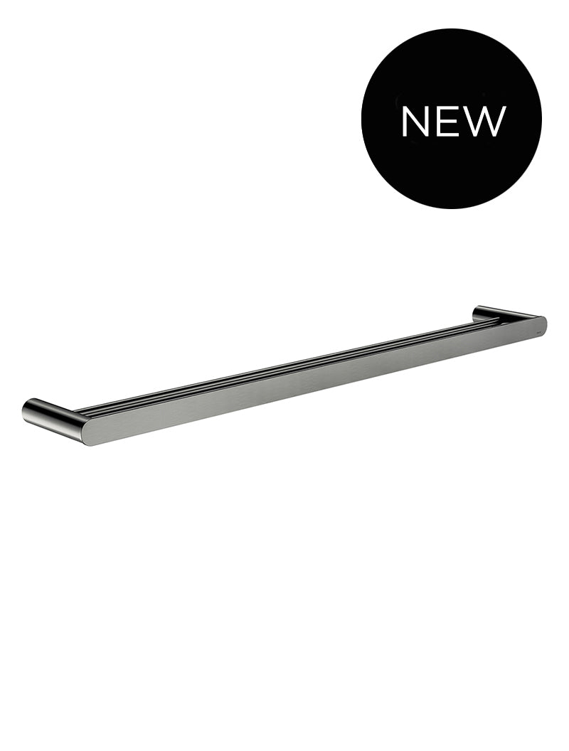 Curvaé Double Towel Rail 800mm - Shadow Gunmetal