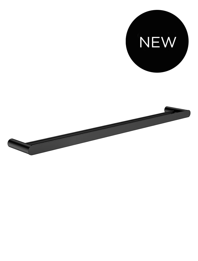 Curvaé Double Towel Rail 800mm - Matte Black
