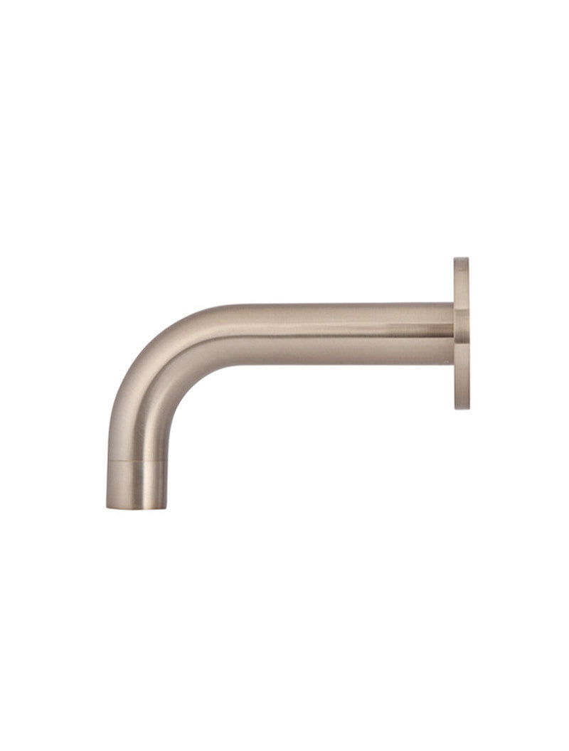 Universal Round Curved Spout 130mm - Champagne
