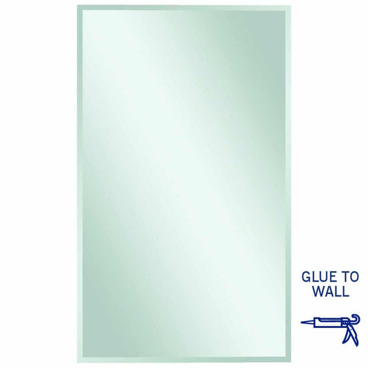 Montana Rectangle 25Mm Bevel Edge Mirror - 1500X900Mm Glue-To-Wall