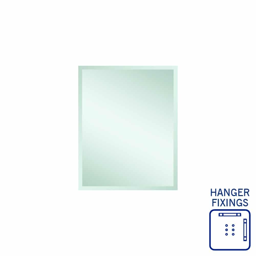Montana Rectangle 25Mm Bevel Edge Mirror - 600X750Mm With Hangers