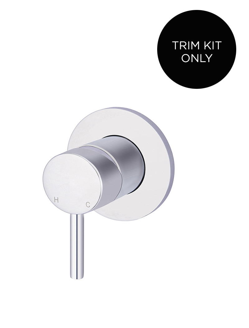 Round Wall Mixer Short Pinâ??lever Trim Kit (In-wall Body Not Included) - Polished Chrome