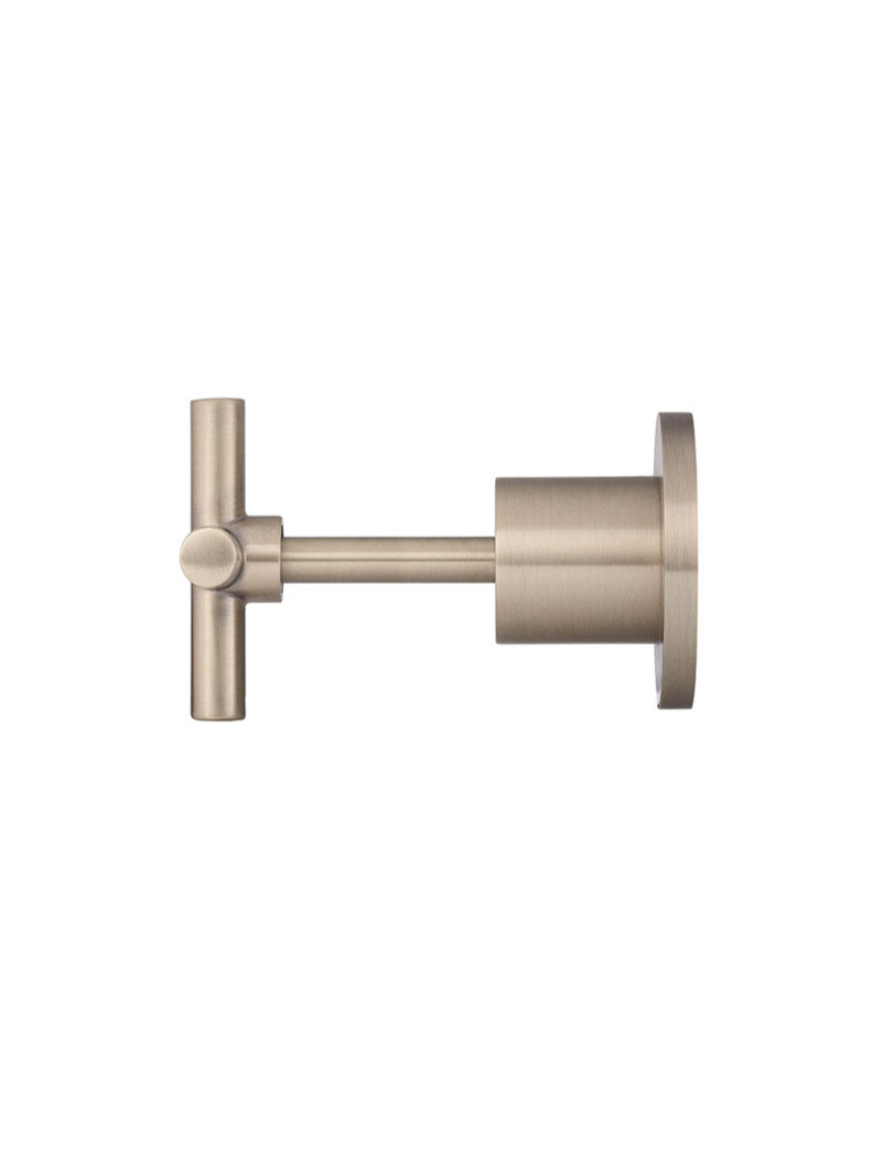 Round Cross Handle Jumper Valve Wall Top Assemblies - Champagne