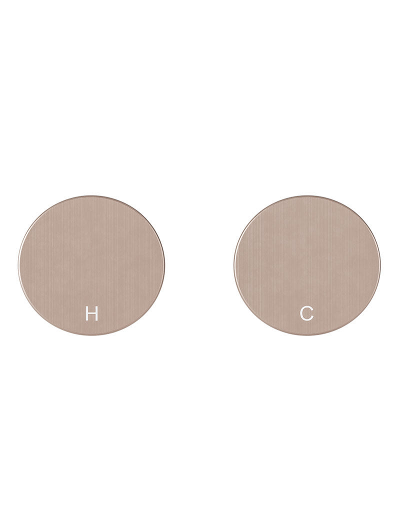 Circular Wall Taps - Champagne