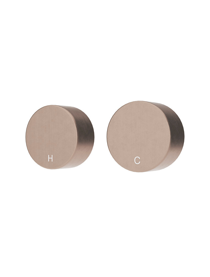 Circular Wall Taps - Champagne