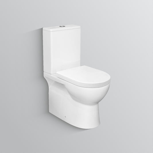 MARLO Rimless Raised Height Back to Wall Toilet Suite Slim Seat