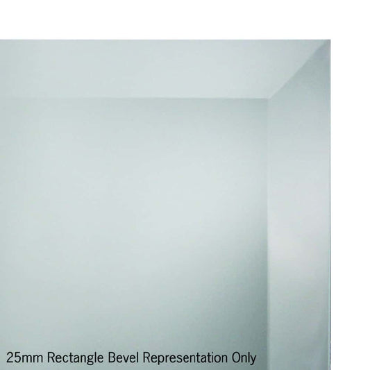 Montana Rectangle 25mm Bevel Edge Mirror - 900x900mm Glue-to-Wall and Demister