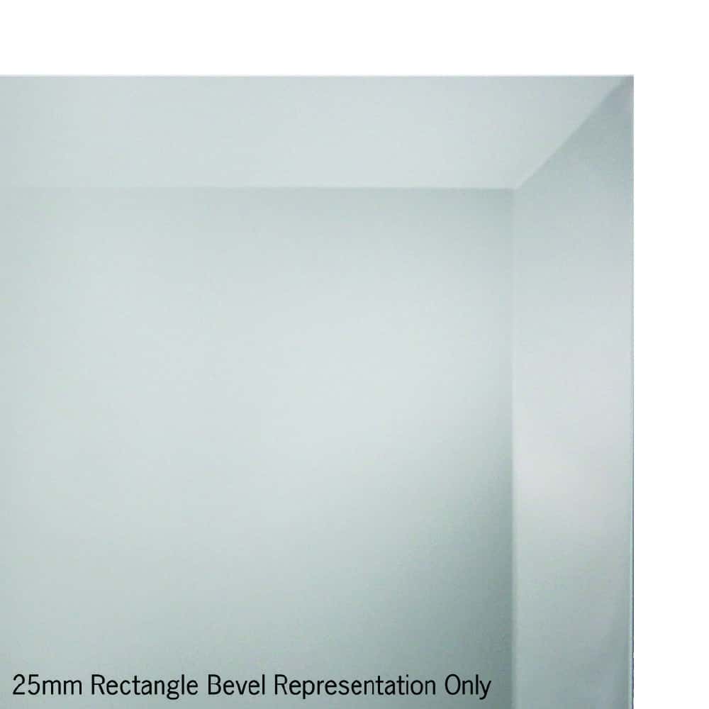Montana Rectangle 25mm Bevel Edge Mirror - 600x900mm Glue-to-Wall and Demister