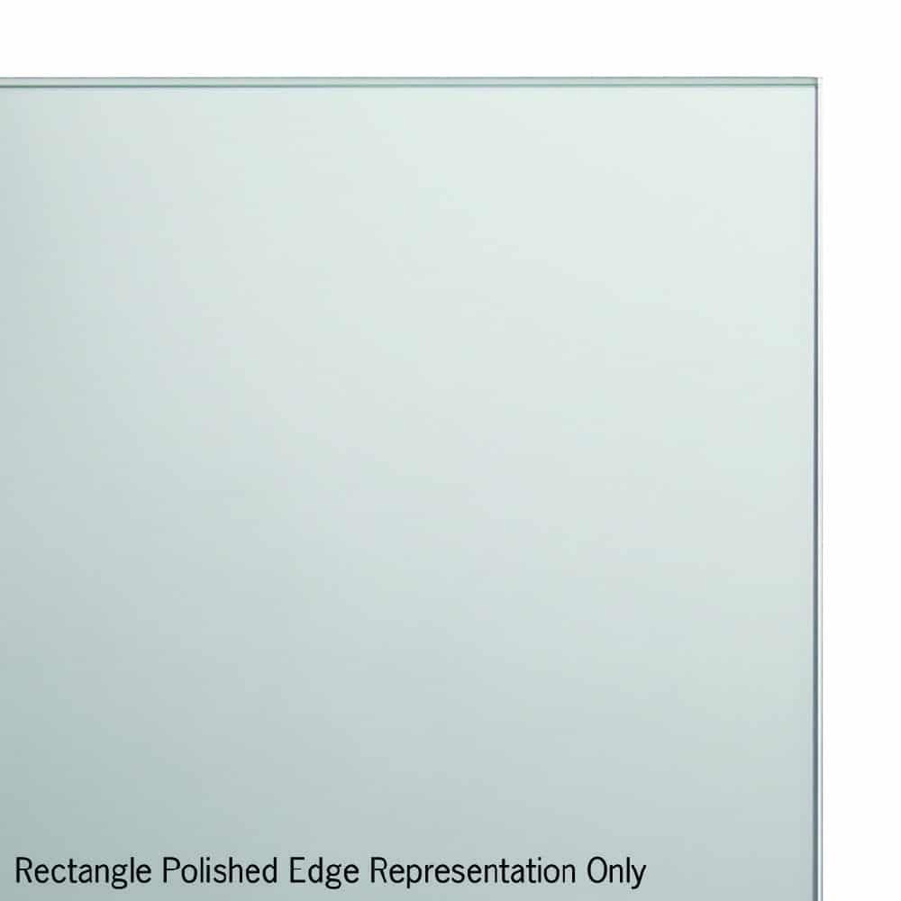 Sierra Rectangle Polished Edge Mirror with Sandblasted Border - 1500x900mmwith Hangers and Demister