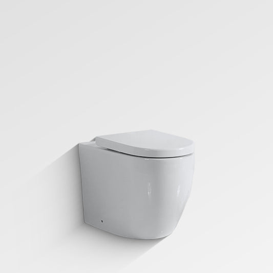 PALA Rimless Wall Faced Toilet Slim Seat
