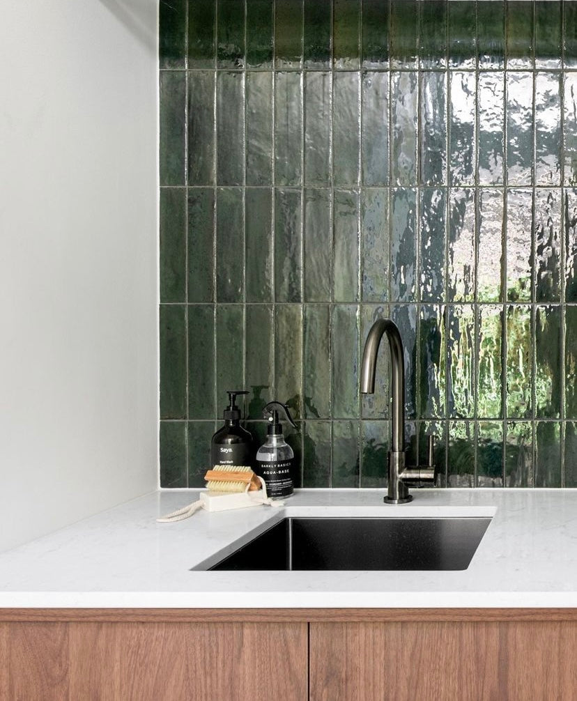 Round Gooseneck Kitchen Mixer Tap - Shadow Gunmetal