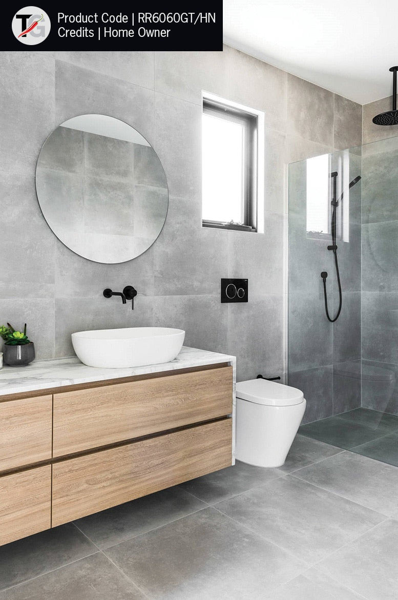 Rio Polished Edge Round Mirror - 600mmØ Glue-to-Wall and Demister