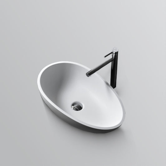ECLIPSE Above Counter Solid Surface Basin 600mm