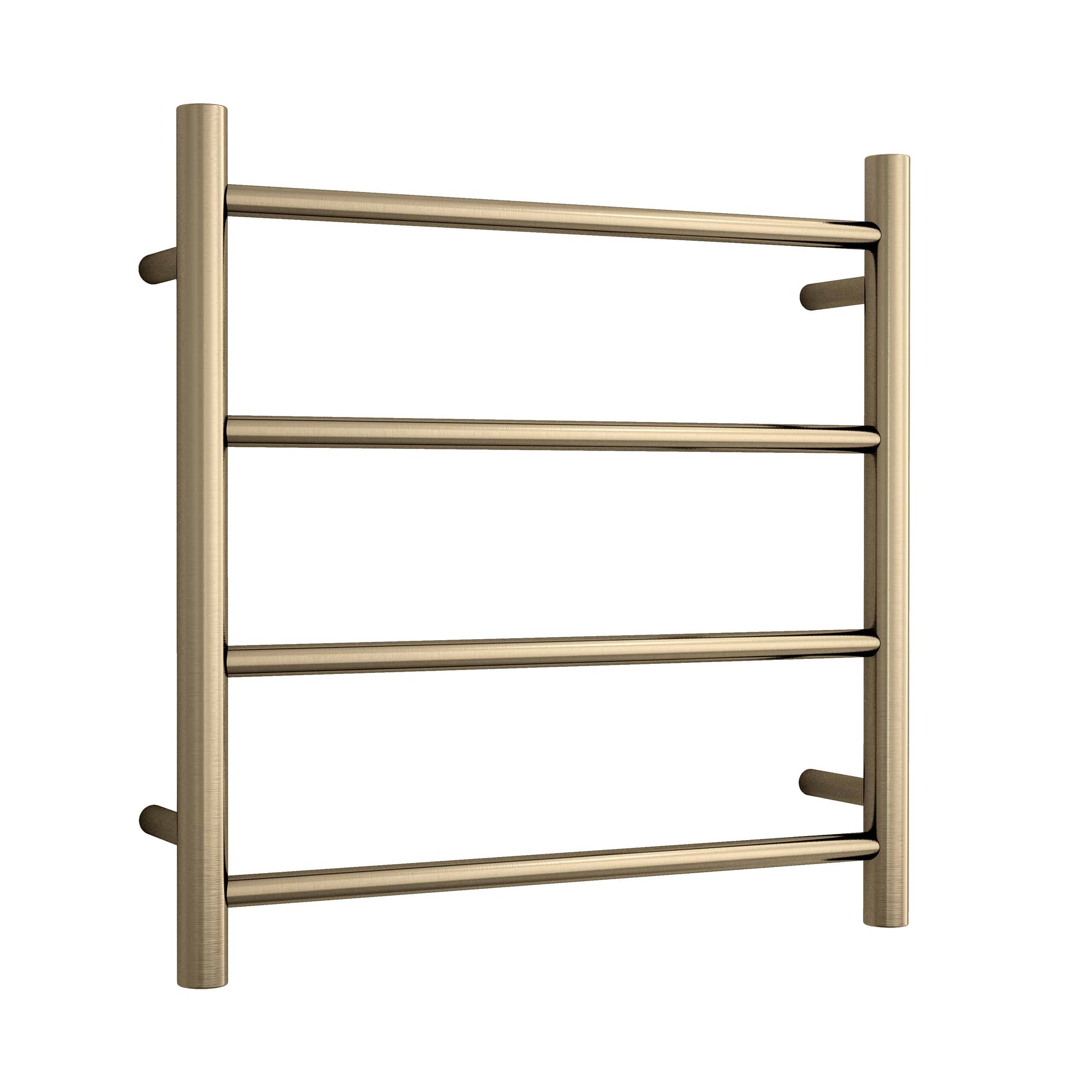 Thermorail Straight/Round 550X550X122Mm 41Watts 4 Bars - Brushed Brass