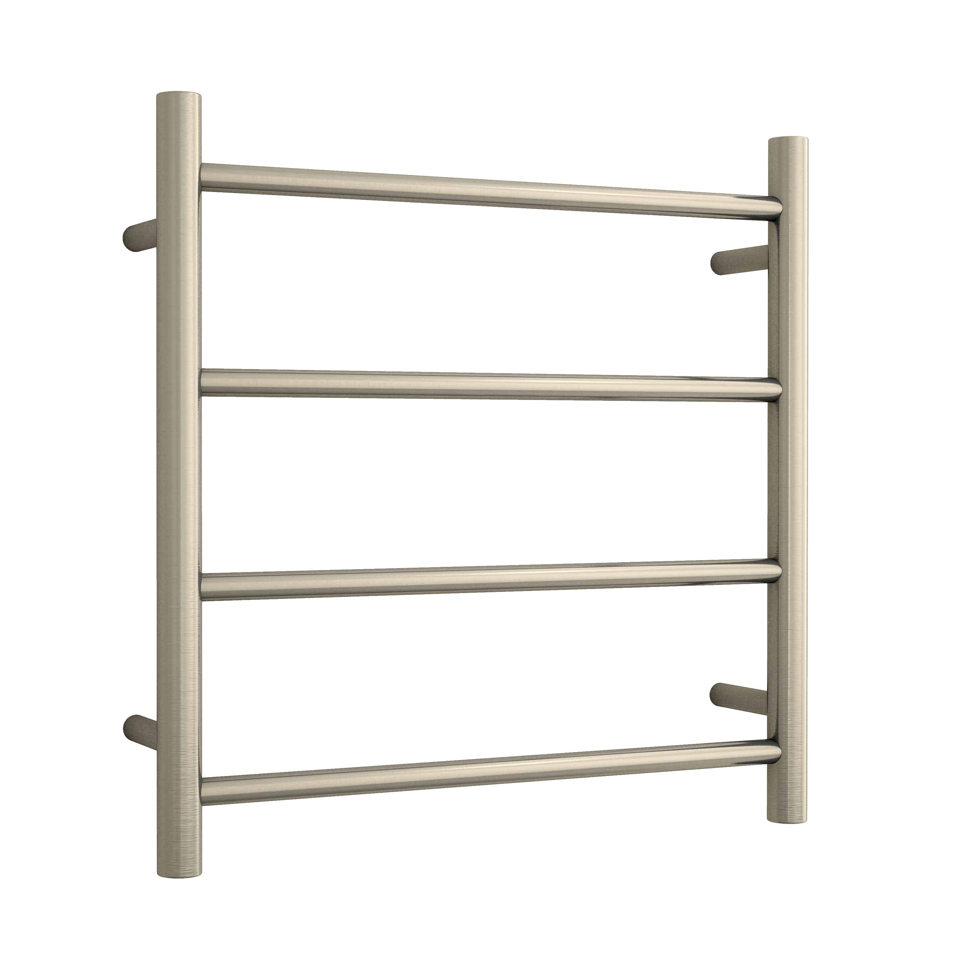 Thermorail Straight/Round 550X550X122Mm 41Watts 4 Bars - Brushed Nickel