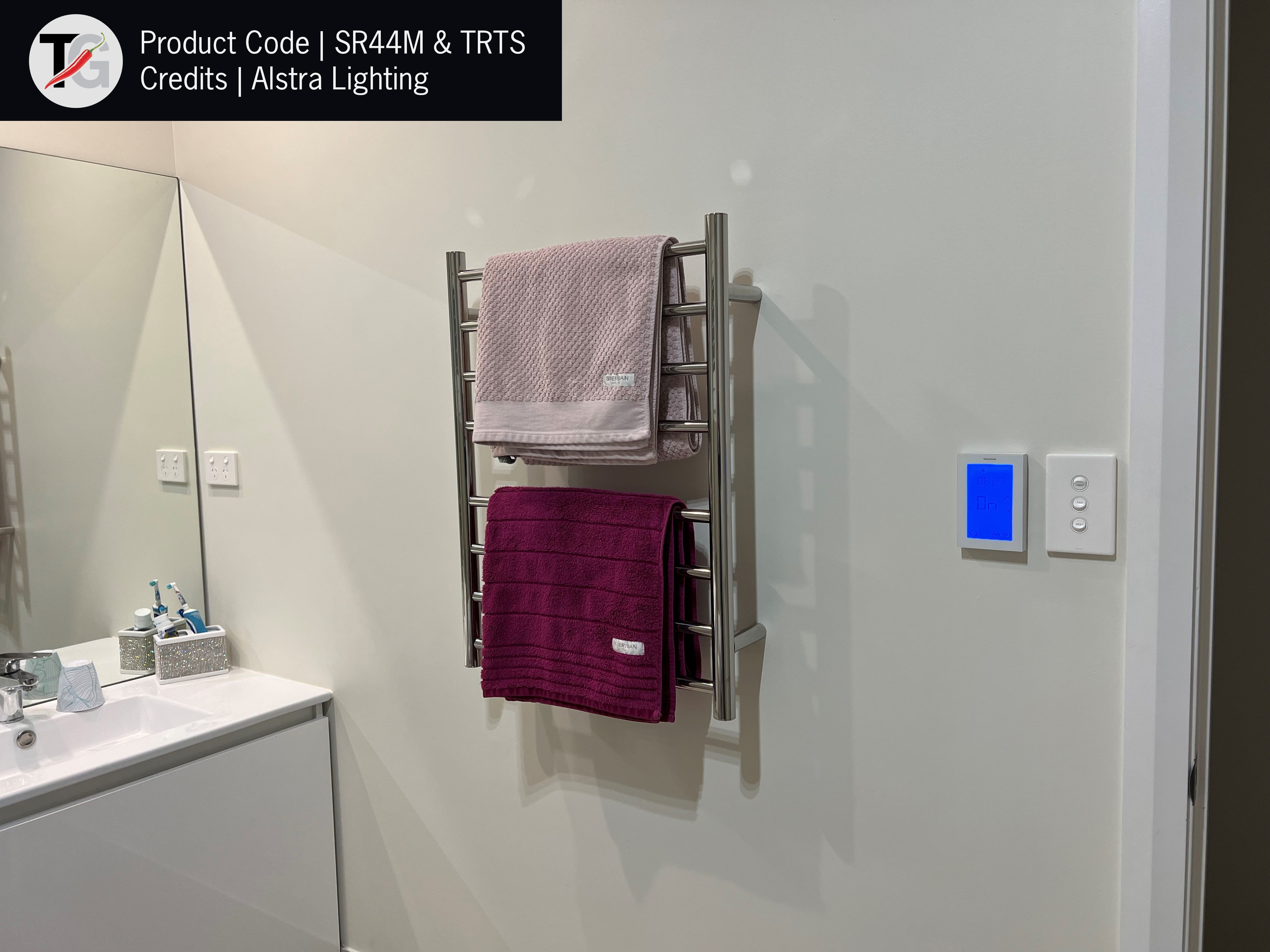 Thermorail Straight/Round 600x800x122mm 80Watts 7 Bars