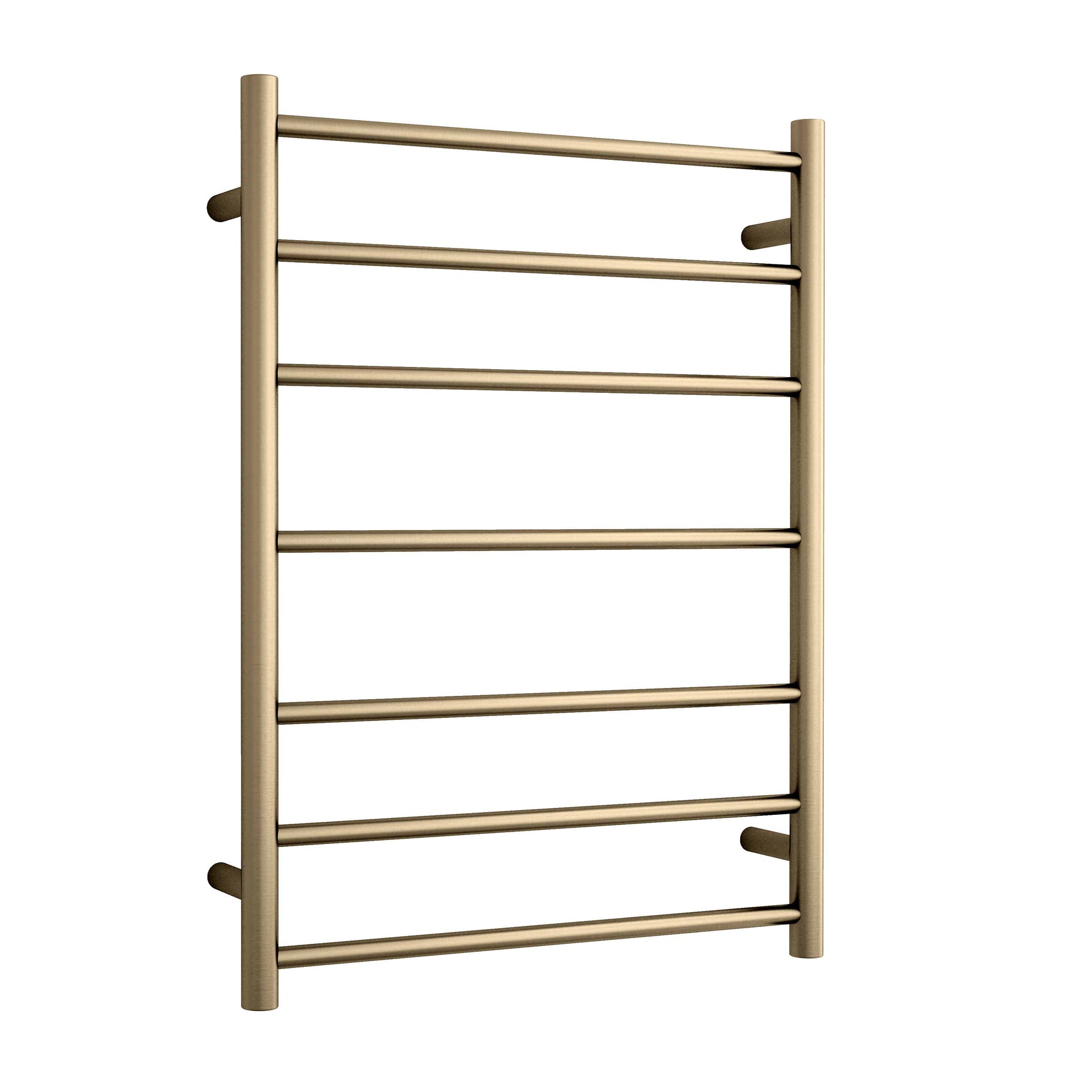 Thermorail Straight/Round 600X800X122Mm 80Watts 7 Bars - Brushed Brass