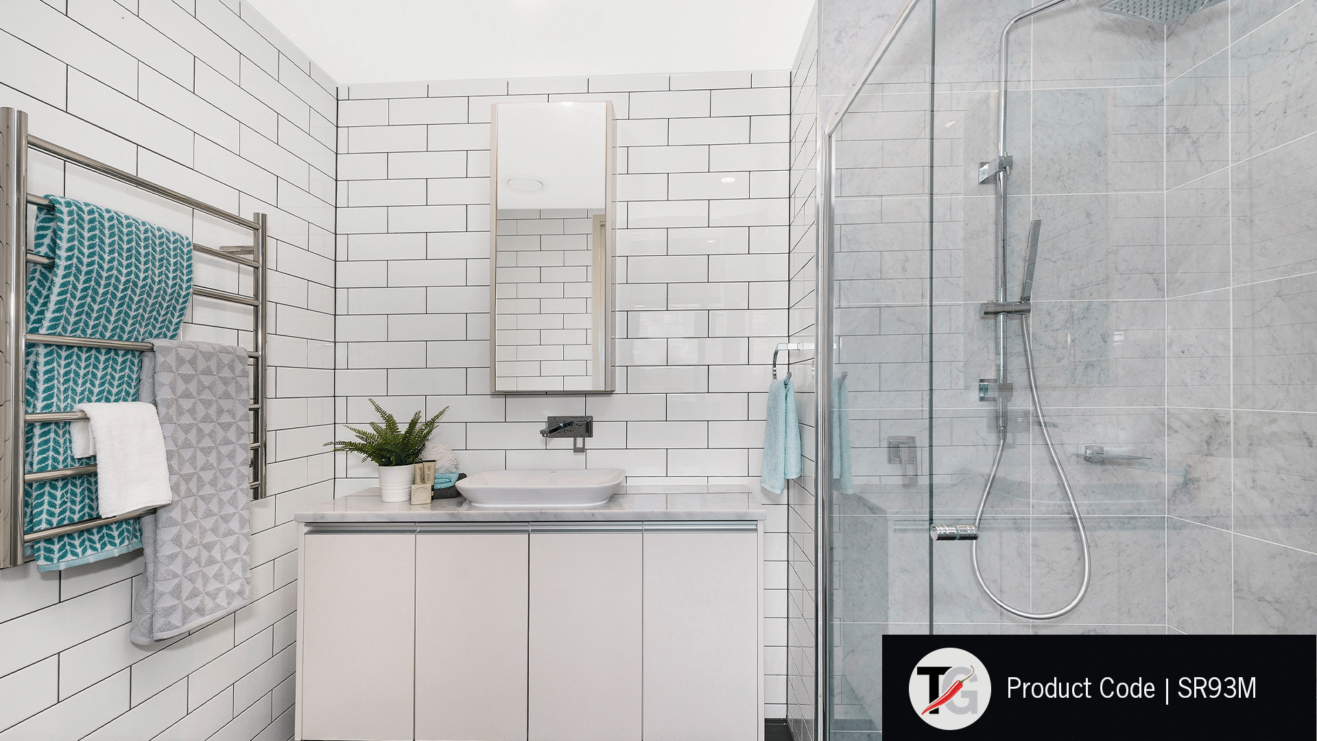 Thermorail Straight/Round 900x750x122mm 100Watts 7 Bars