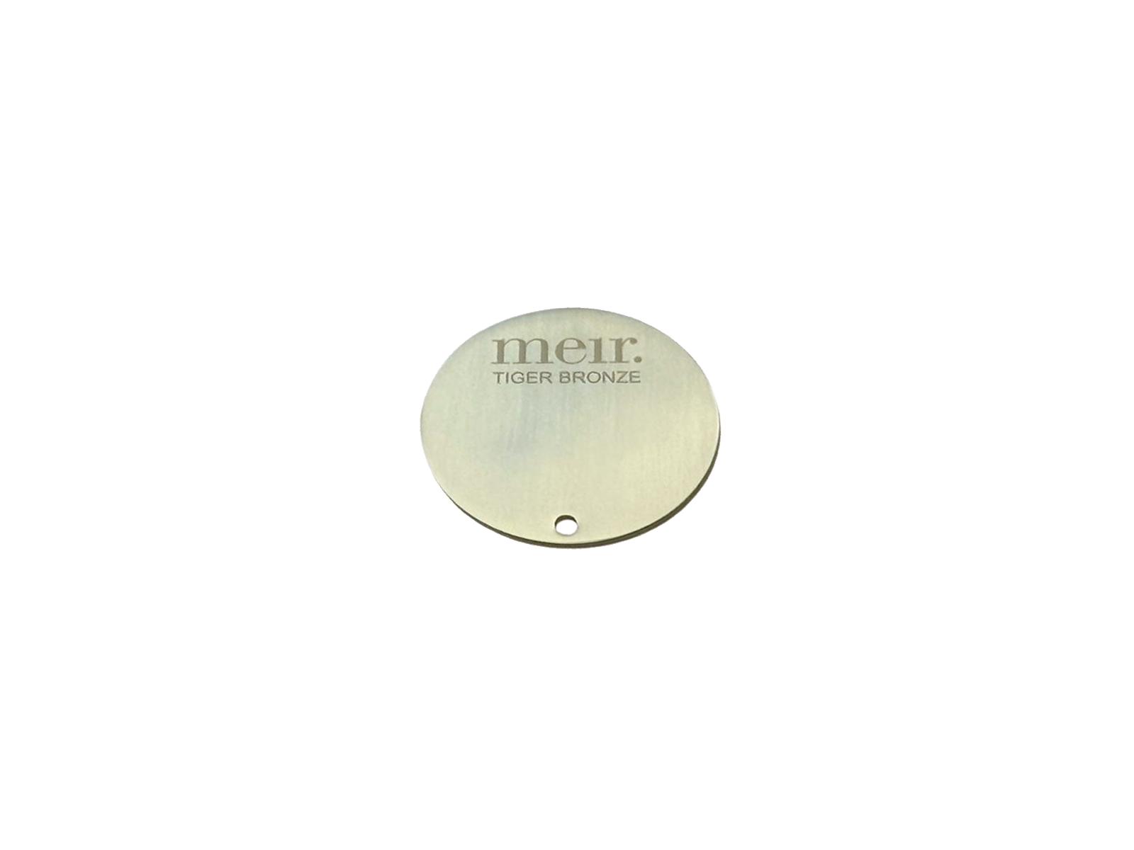 Round Colour Sample Disc - PVD Tiger Bronze