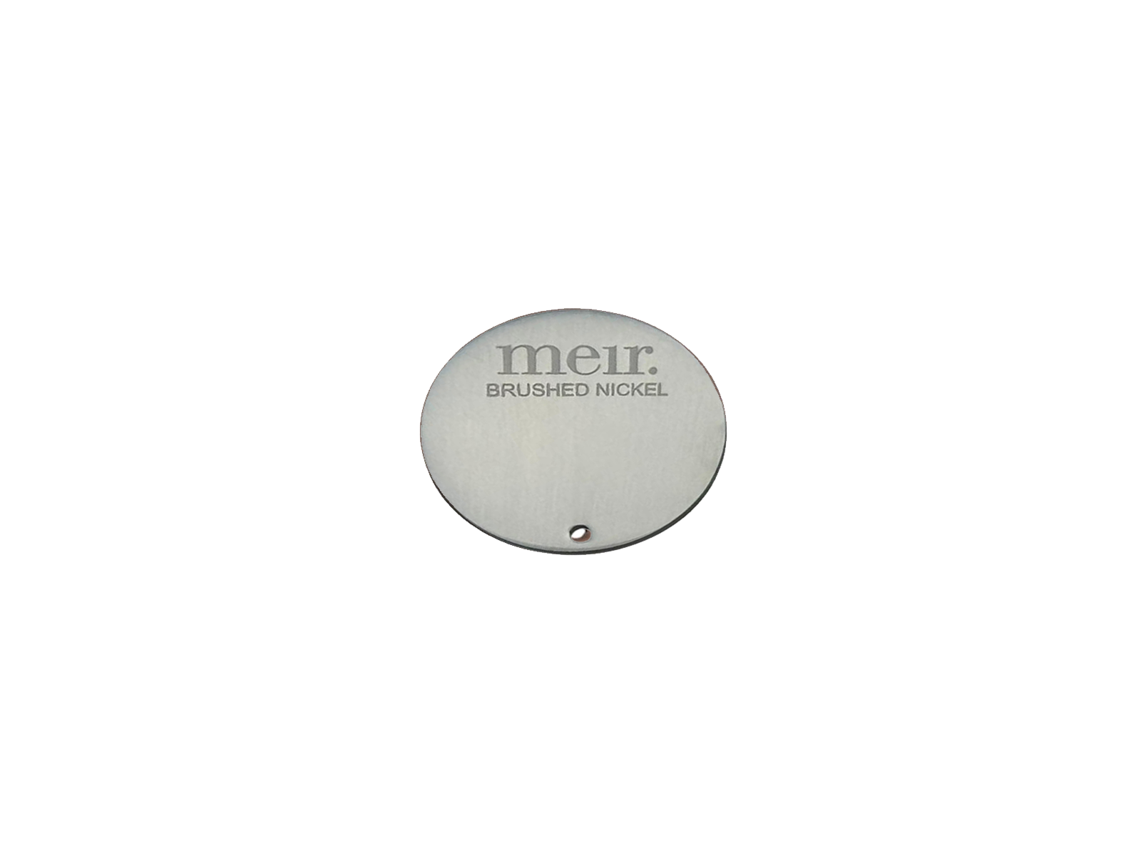 Round Colour Sample Disc - Brushed Nickel