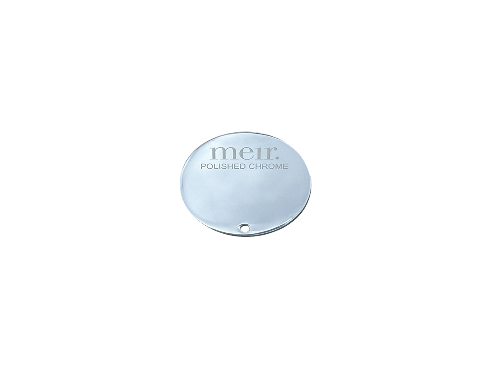 Round Colour Sample Disc - Polished Chrome
