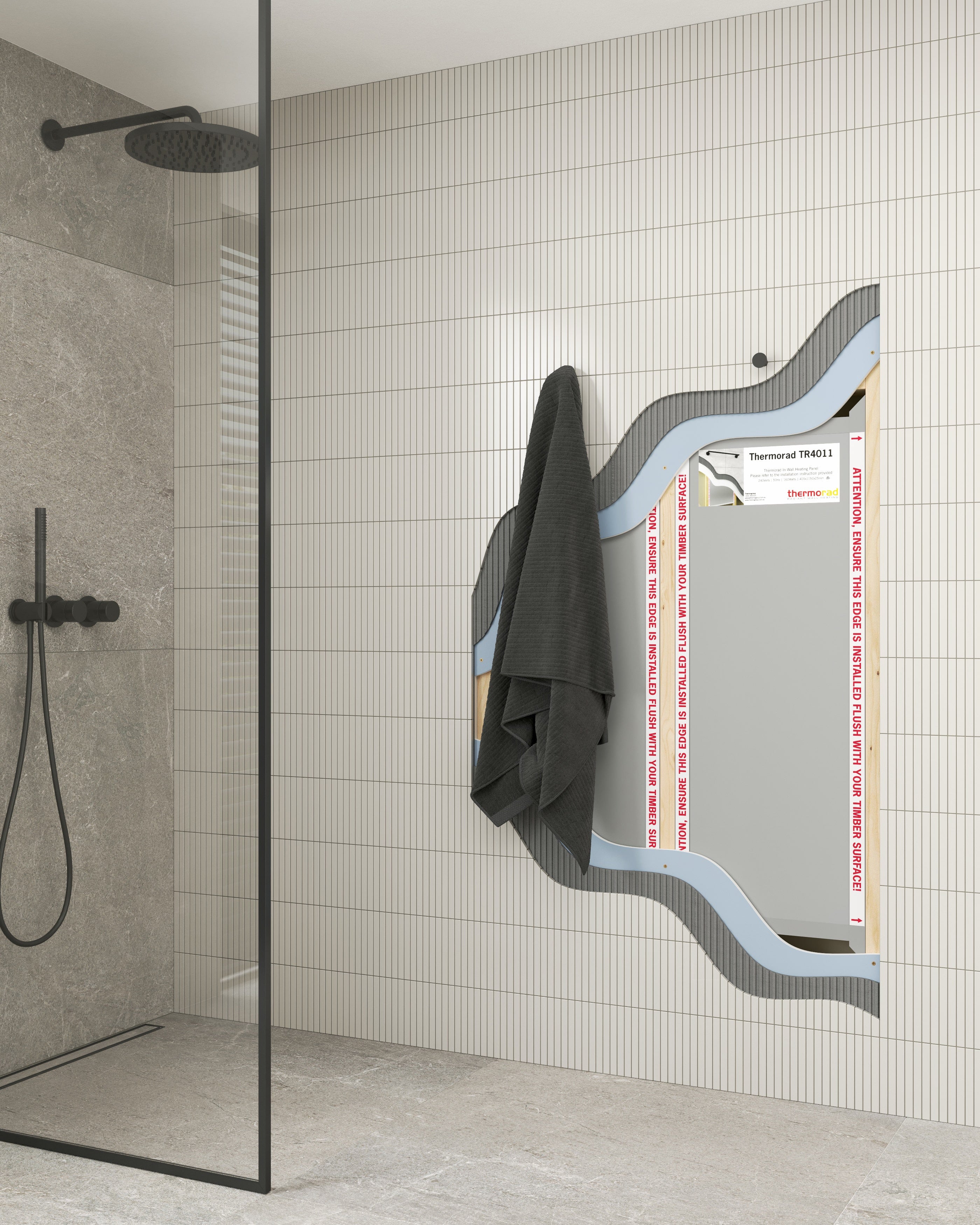 Thermorad Heated Wall Panel - 405x1150mm 160W