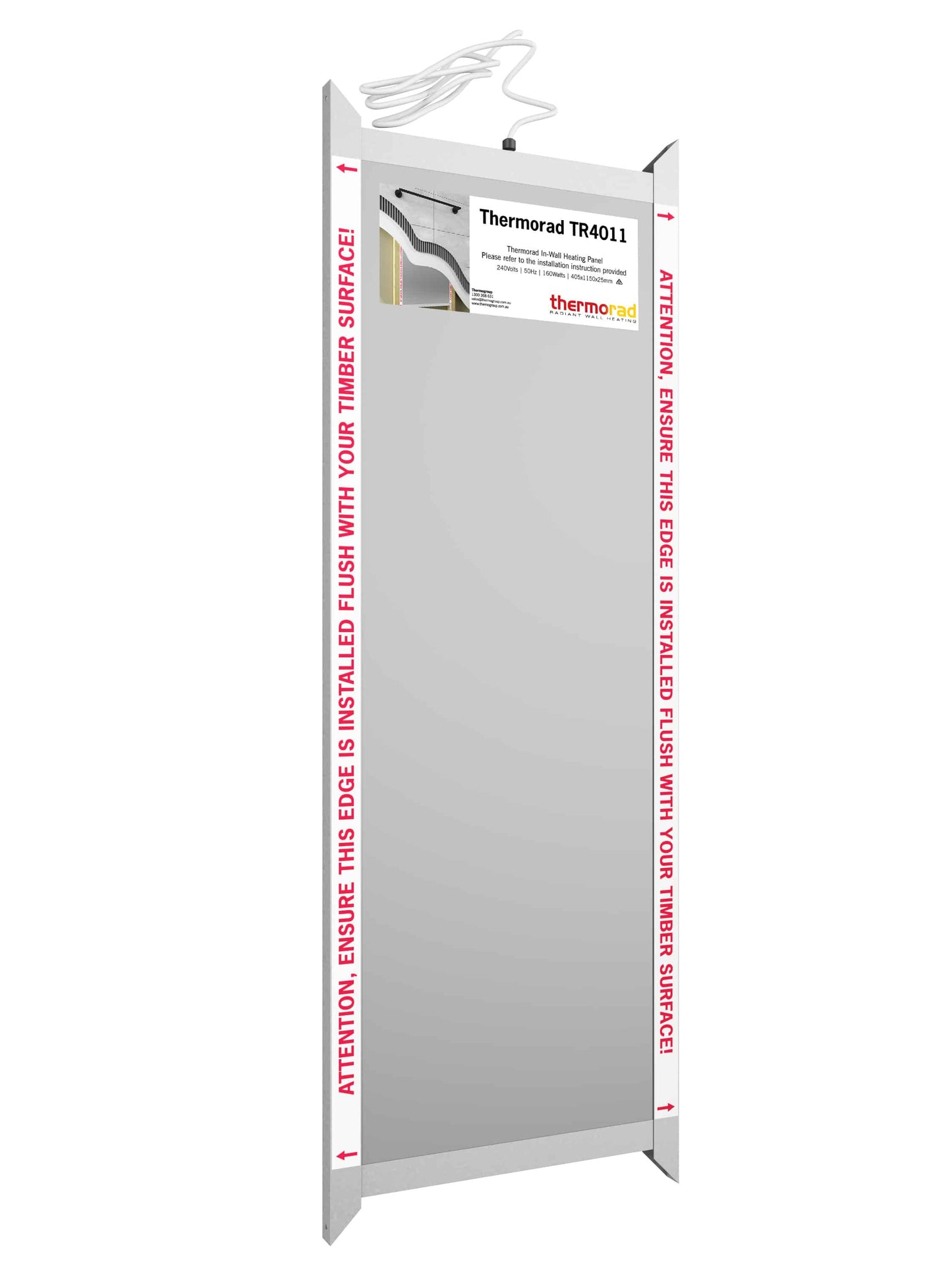 Thermorad Heated Wall Panel - 405X1150Mm 160W