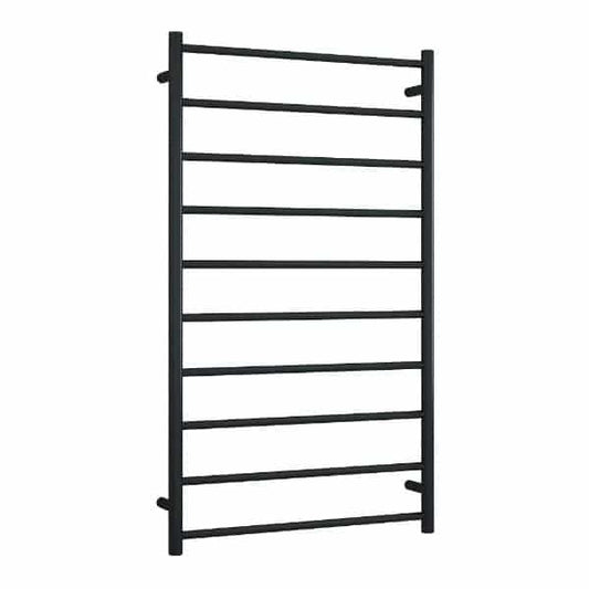 Thermorail Straight/Round 700X1200X122Mm 162Watts 10 Bars - Matt Black