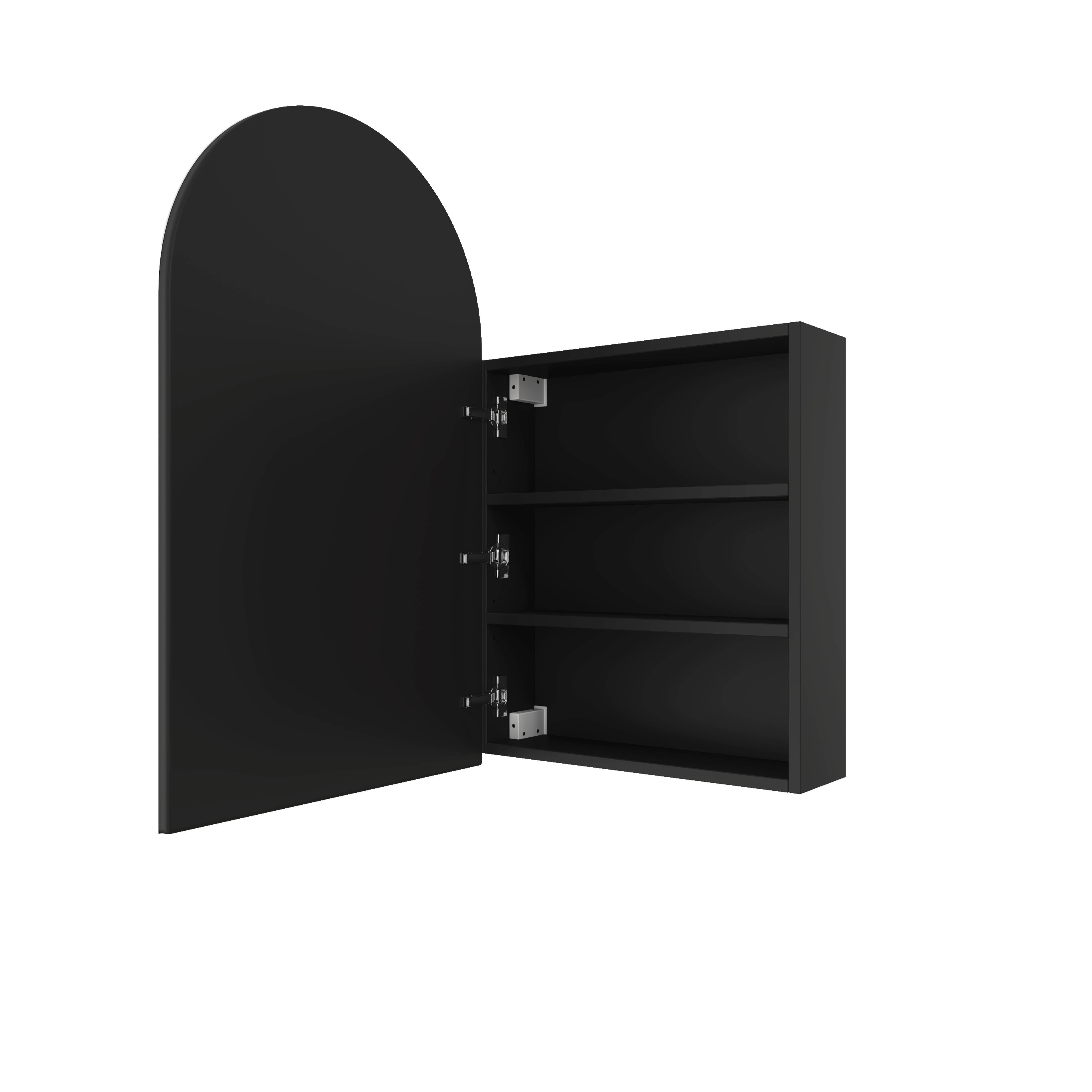 Vienna Arch Black Mirror Cabinet - 500x800x150mm