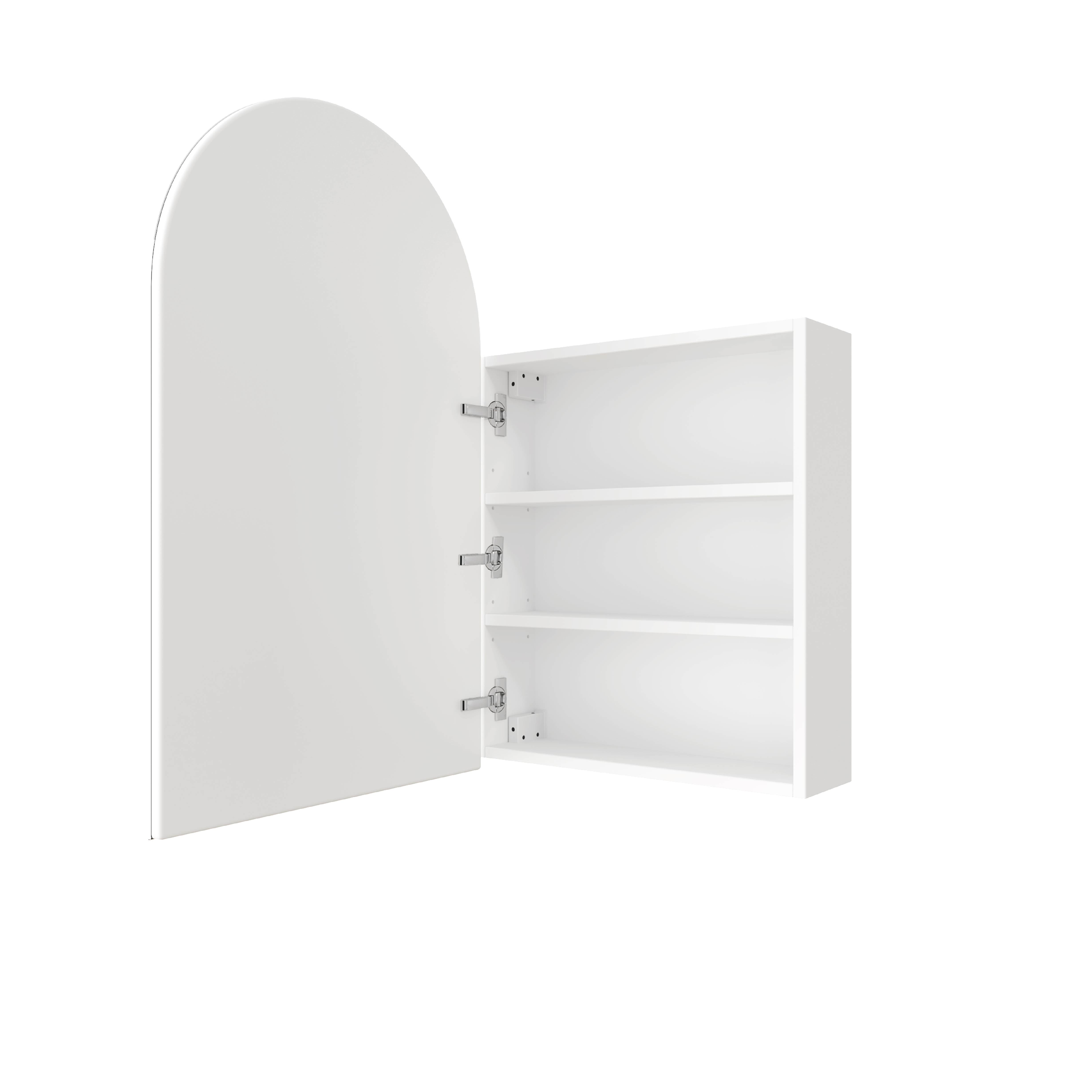 Vienna Arch White Mirror Cabinet - 500x800x150mm