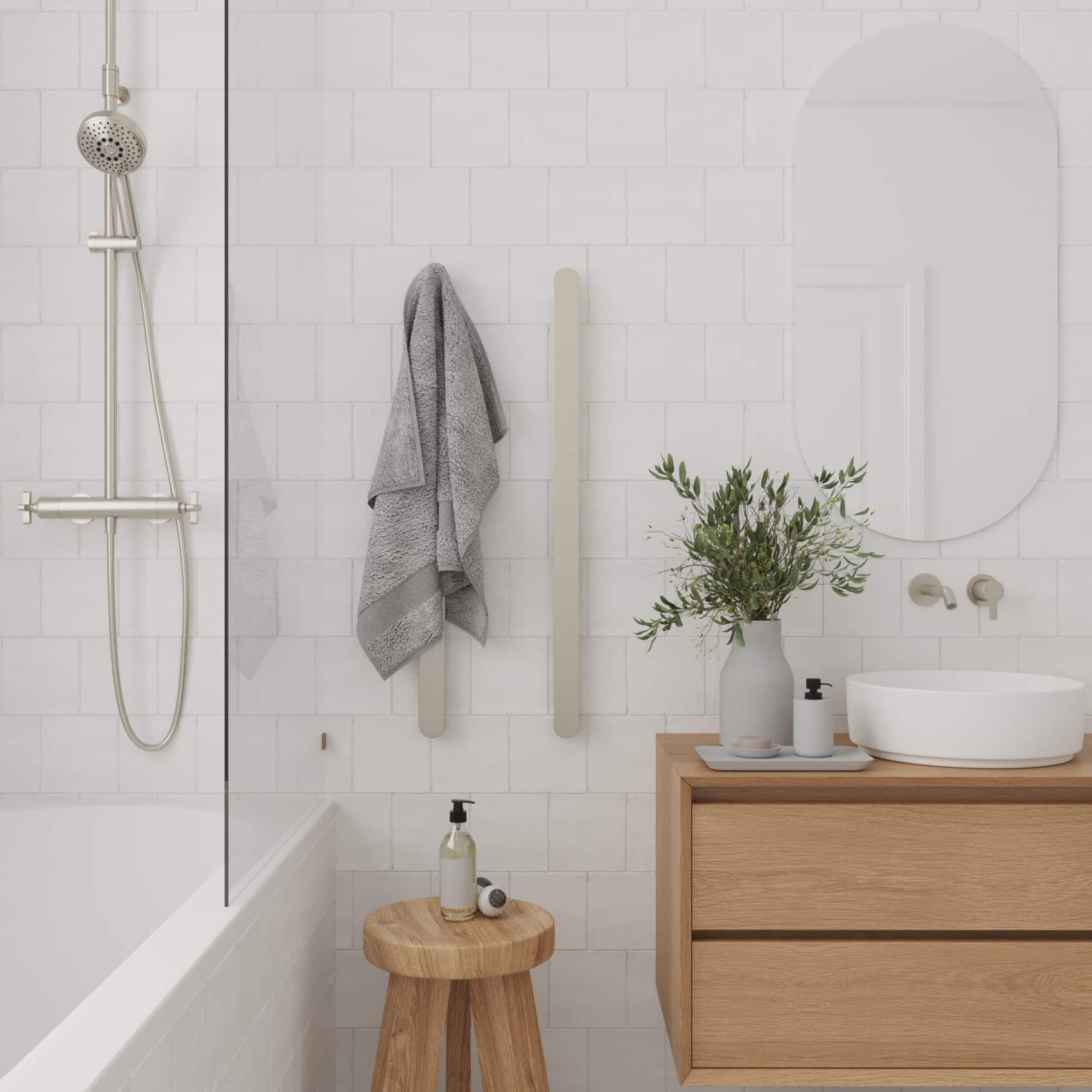 Thermorail Flat/Pill 12Volt Vertical Bar 900x50x50mm 20Watts