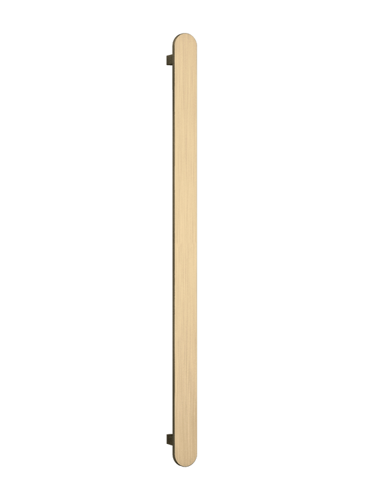 Thermorail Flat/Pill 12Volt Vertical Bar 900X50X50Mm 20Watts - Brushed Brass