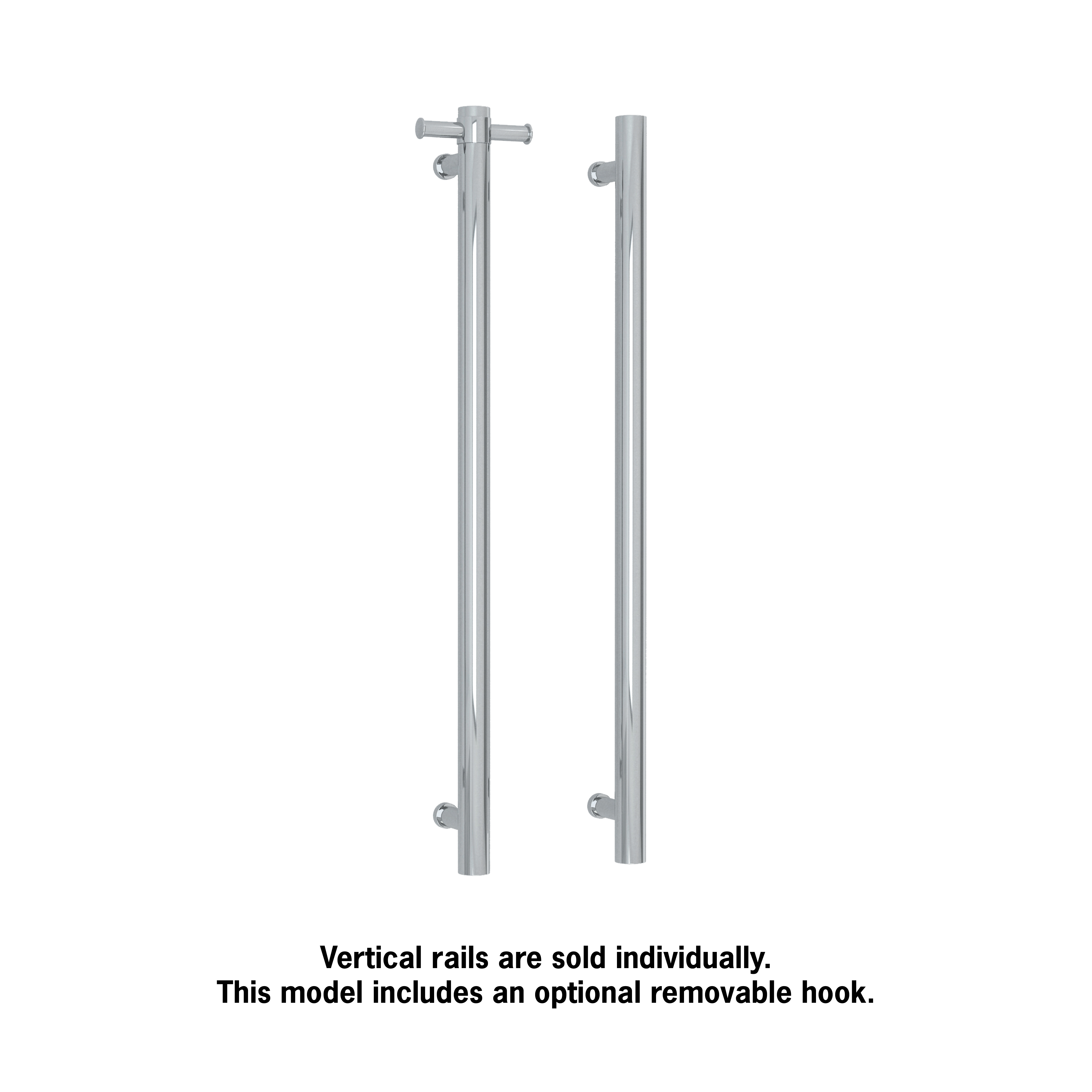 Thermorail Straight/Round 240Volt Vertical Bar 900x142x100mm 20Watt With Optional Hook
