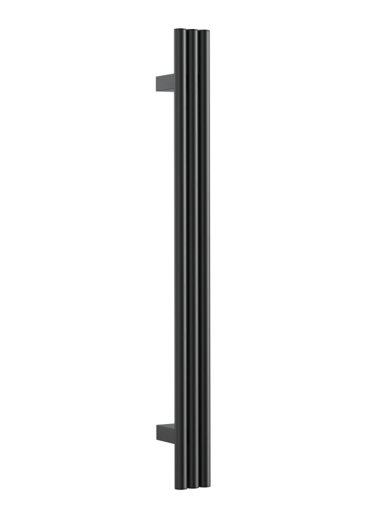 Thermorail Round/Triple Tube 12Volt Vertical Bar 900X75X100Mm 39Watts - Matt Black