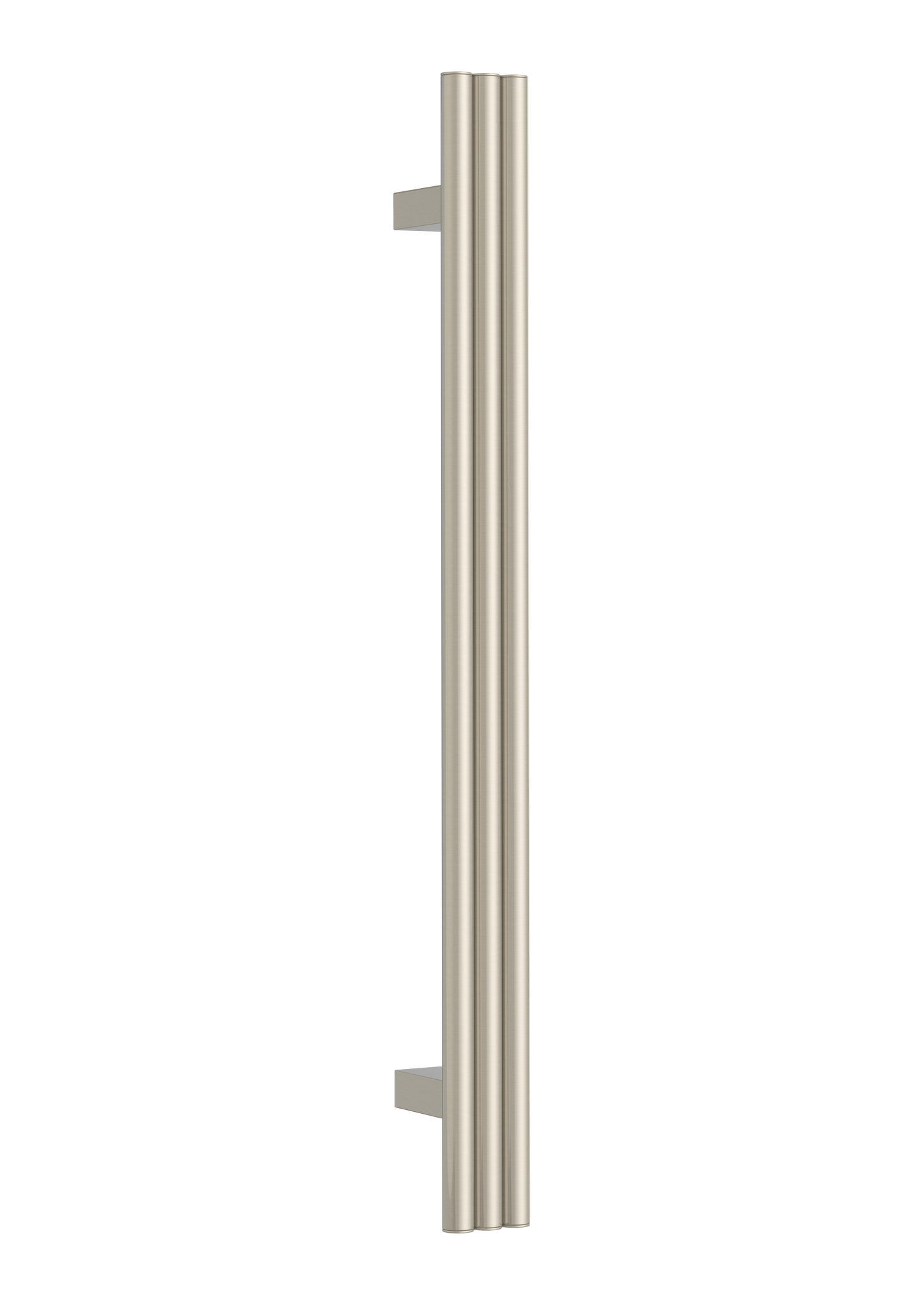 Thermorail Round/Triple Tube 12Volt Vertical Bar 900X75X100Mm 27Watts - Brushed Nickel