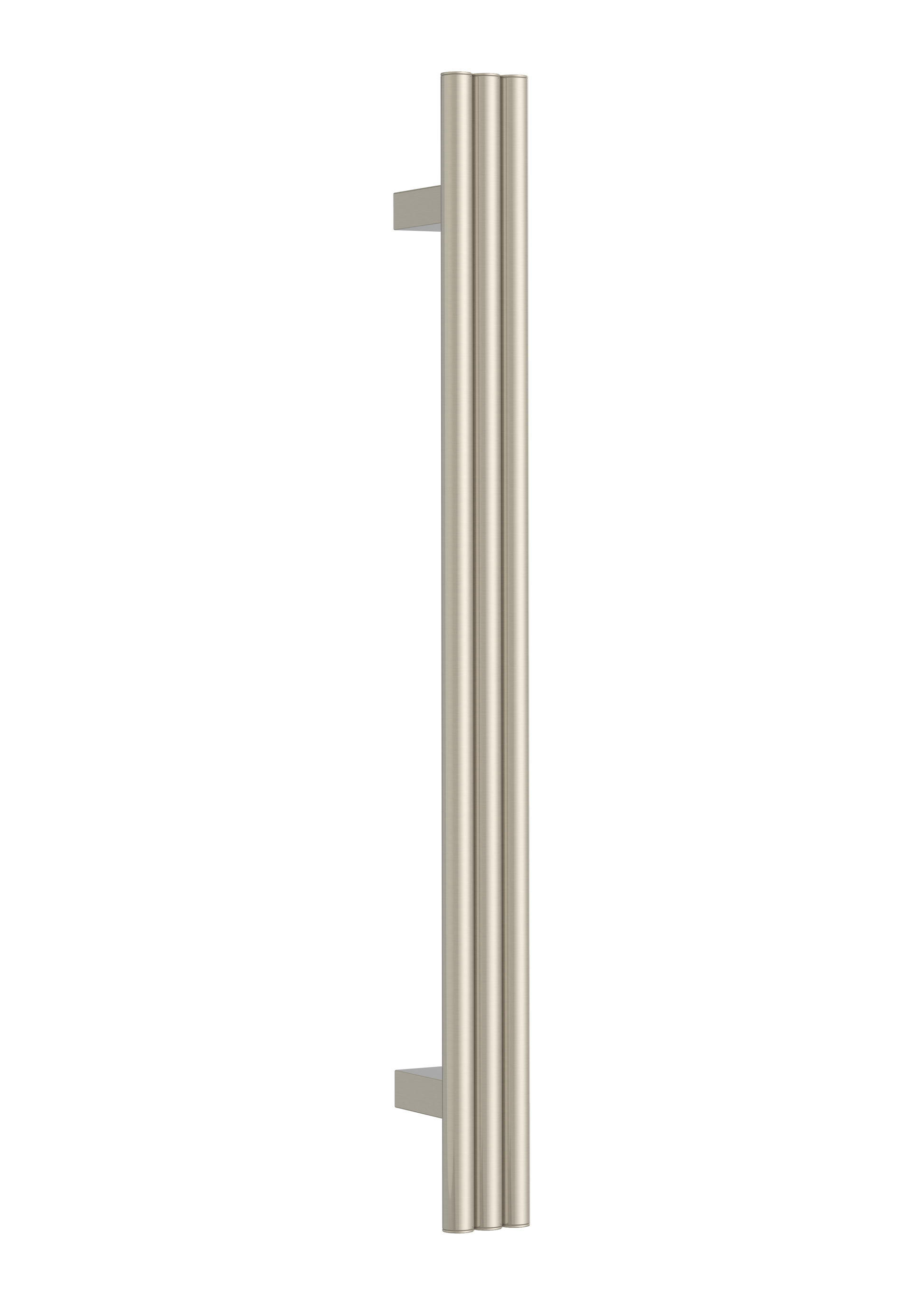 Thermorail Round/Triple Tube 12Volt Vertical Bar 900X75X100Mm 27Watts - Brushed Nickel